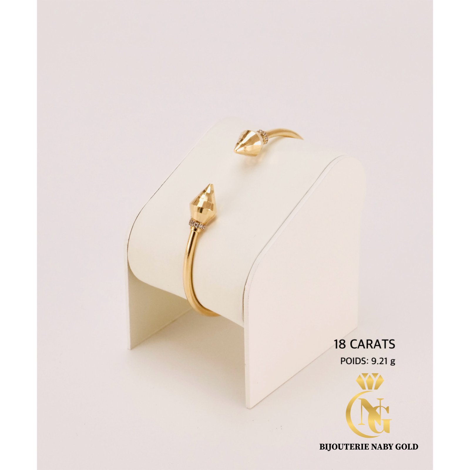 Jonc Art Dorée Or 18K