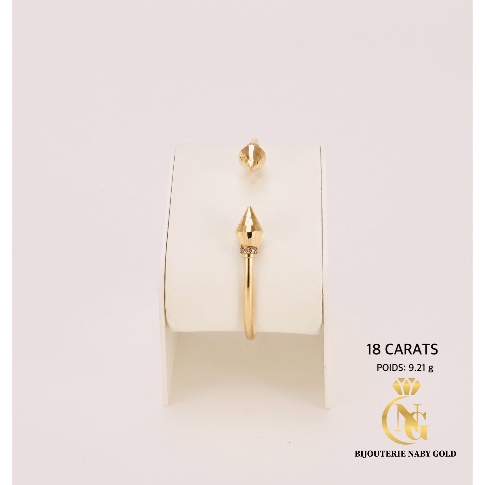 Jonc Art Dorée Or 18K