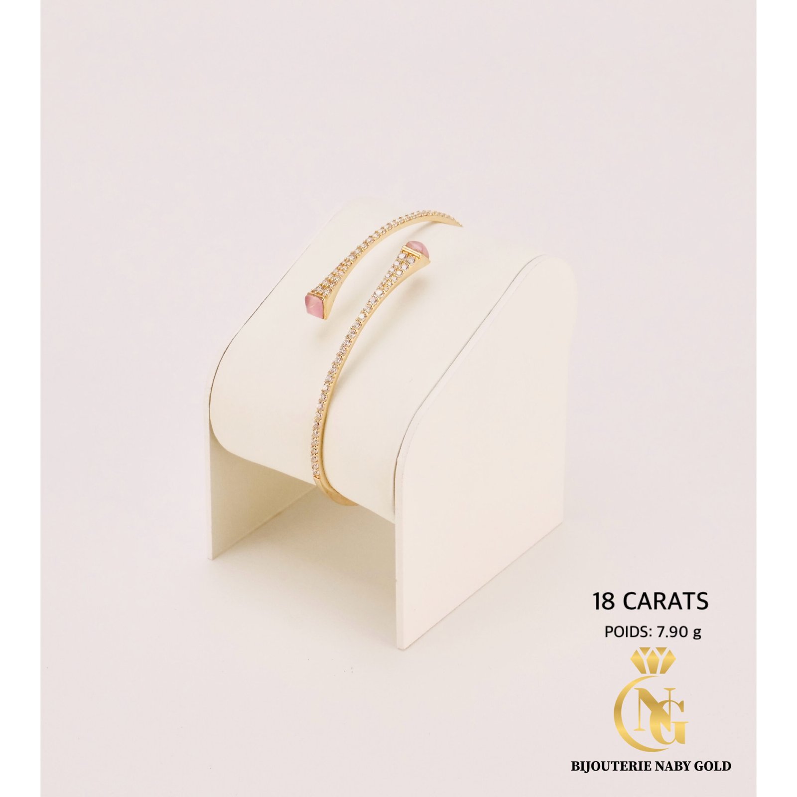Bracelet Pink Selya Or 18K