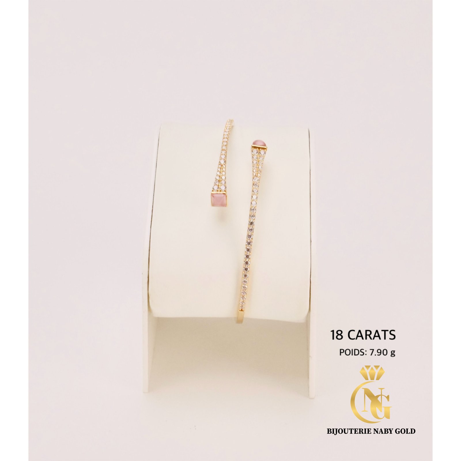 Bracelet Pink Selya Or 18K